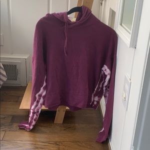 Maroon cropped sweatshirt
